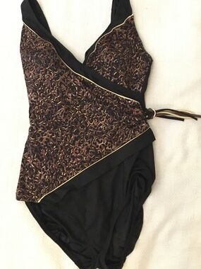 Great Lengths one piece leopard print swimsuit